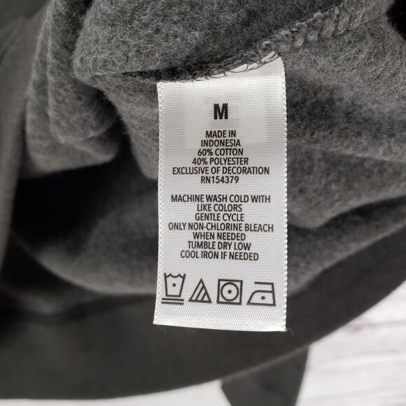 Aeropostale New Eighty Seven Gray Pullover Hoodie Size Medium - Picture 8 of 11